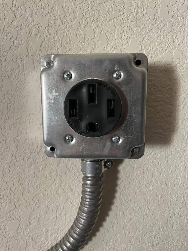 NEMA 14-50 outlet installed for Electrical Panel Upgrade in Webster